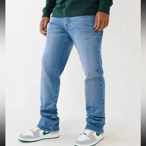 True Religion Men's Men's Ricky Straight Flap Jeans  Medium Maze Runner size 34 - Picture 2 of 12